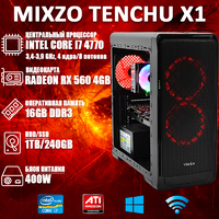 Игровой ПК MiXzo TENCHU X1 i7 4770 + RX 560 4GB SSD 240GB