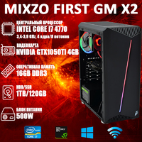 Игровой Мега Монстр ПК MiXzo First Gm X2 i7 4770 + GTX 1050TI 4GB + Игры!