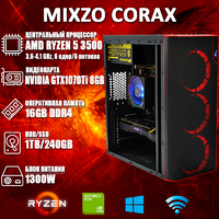 Игровой ПК MiXzo CORAX Ryzen 5 3500 + GTX 1070TI 8GB + Игры!