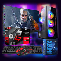 Ігровий Комп'ютер "ZEVS PC11930U" | Radeon RX 570 8GB | Intel Xeon E5-2620 v3 | Wi-Fi | WIN10|SSD M.2|Монітор LED IPS 24"